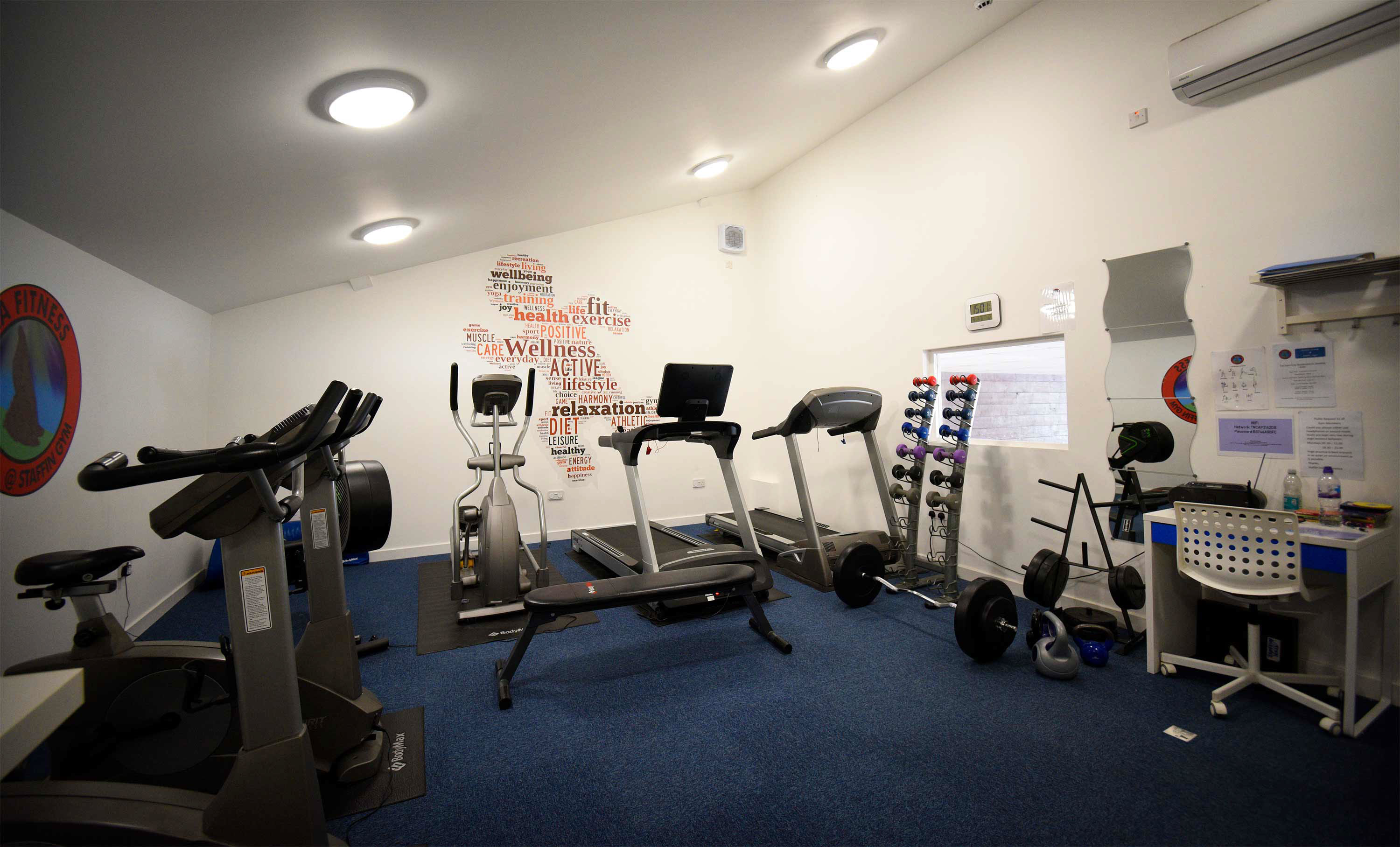 Staffin Community Hall contains the Aurora Fitness Suite Gym 