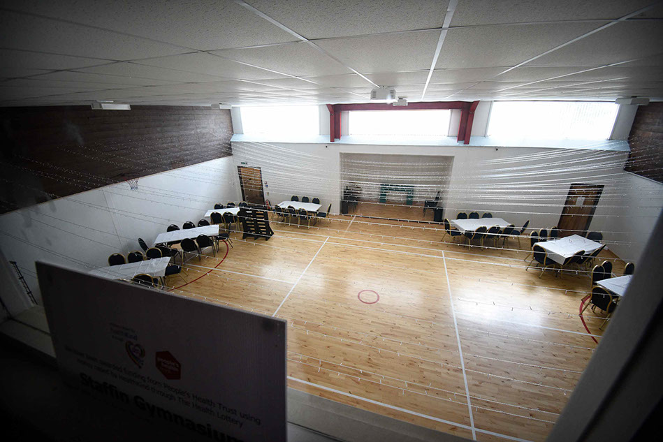 Staffin Community Hall Talla Stafainn is available for hall hire including sport music weddings and craft fairs