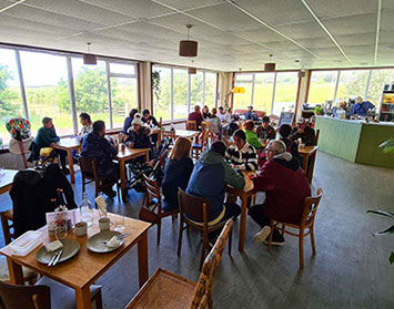 The Hungry Gull cafe is located within Staffin Community Hall